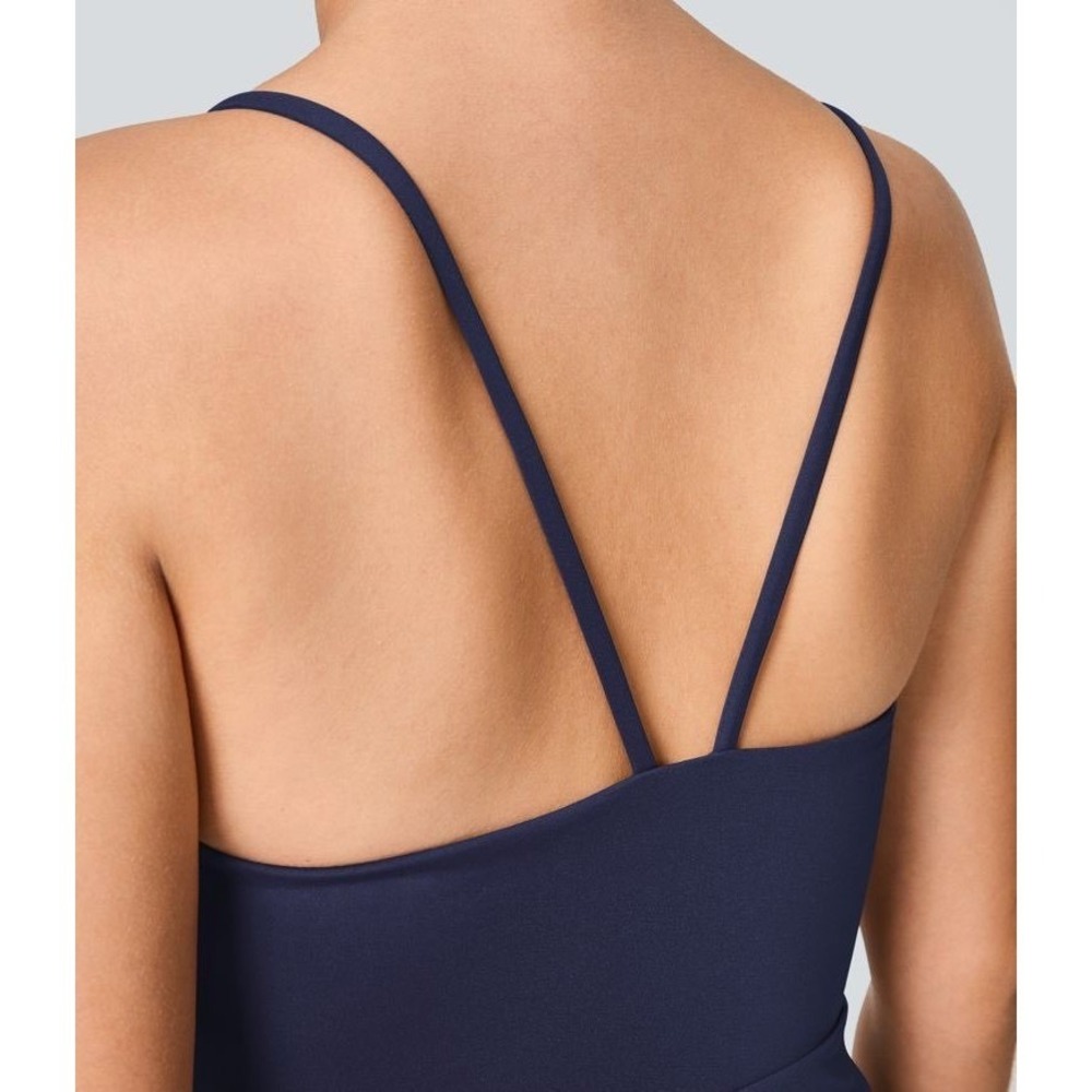 HALARA Breezeful Backless Pocket Wide Leg Jumpsuit Patriot Blue Sz XL TALL - Picture 2 of 12